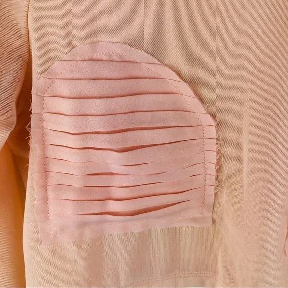 Women’s Asos Long Sleeve Rose Gold Top Size 4 Us - Picture 4 of 8